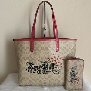 Coach purse and wallet set